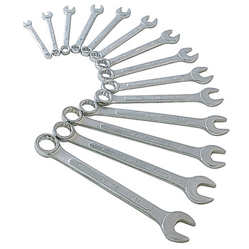 Sunex 9715 14-Piece Metric Raised Panel Combination Wrench Set
