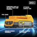 Dewalt DCBP034C 20V MAX POWERSTACK Compact Lithium-Ion Battery and Charger Starter Kit image number 6