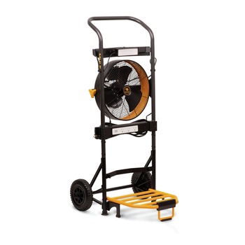MATERIAL HANDLING | Mule 200 lbs. Capacity Hand Truck 5-in-1 Mobile Workshop with Integrated 3-Speed Fan and LED Light