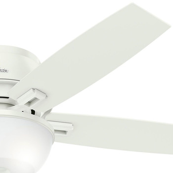 Hunter 53343 52 In Donegan Fresh White Ceiling Fan With Light