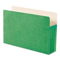 Smead 74226 Colored File Pockets, 3.5-in Expansion, Legal Size, Green image number 1