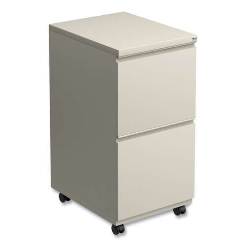 New Arrivals | Alera ALEPBFFPY Two-Drawer with Full-Length Pull 14-7/8 in. x 19-1/8 in. x 27-3/4 in. Metal Pedestal File Cabinet - Putty image number 0