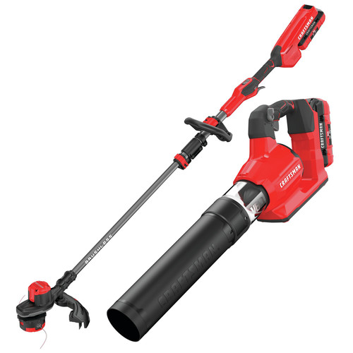 Outdoor Power Combo Kits | Craftsman CMCK697E2 60V Brushless Lithium-Ion Cordless Trimmer and Blower Combo Kit with (2) 2.5 Ah Batteries image number 0