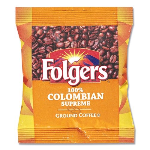 Cleaning and Janitorial Accessories | Folgers 2550006451 1.75 oz. 100% Colombian Ground Coffee Fraction Packs (42/Carton) image number 0