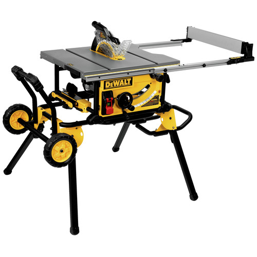Dewalt DWE7491RS 10 in. 15 Amp  Site-Pro Compact Jobsite Table Saw with Rolling Stand image number 0