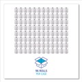 Cleaning & Janitorial Supplies | Boardwalk 6155B 4.5 in. x 4.5 in. 2-Ply Septic Safe Toilet Tissue - White (500 Sheets/Roll, 96 Rolls/Carton) image number 3