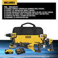 Dewalt DCK449E1P1 20V MAX XR Brushless Lithium-Ion 4-Tool Combo Kit with (1) 1.7 Ah and (1) 5 Ah Battery image number 1