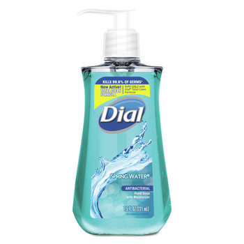 SKIN CARE AND HYGIENE | Dial DIA 02670 7.5 oz. Bottle Spring Water Antibacterial Liquid Hand Soap (12/Carton)