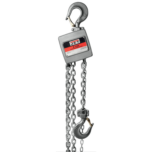 JET 133230 AL100 Series 2 Ton Capacity Aluminum Hand Chain Hoist with 30 ft. of Lift image number 0