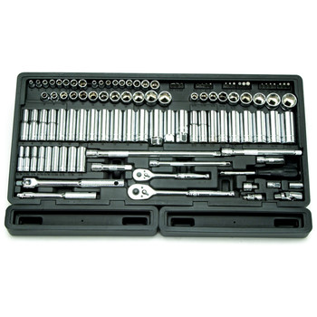 ATD 1380 106-Piece 1/4 in. and 3/8 in. Drive 6-Point SAE/Metric Chrome Master Socket Set