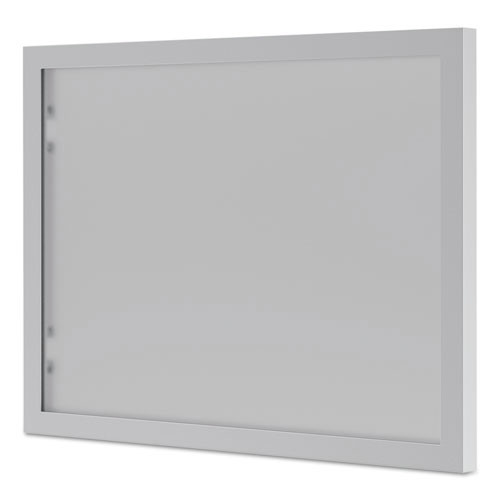 HON HBL72HDG BL Series 13.25 in. x 17.38 in. Frosted Glass Hutch Door - Silver image number 0