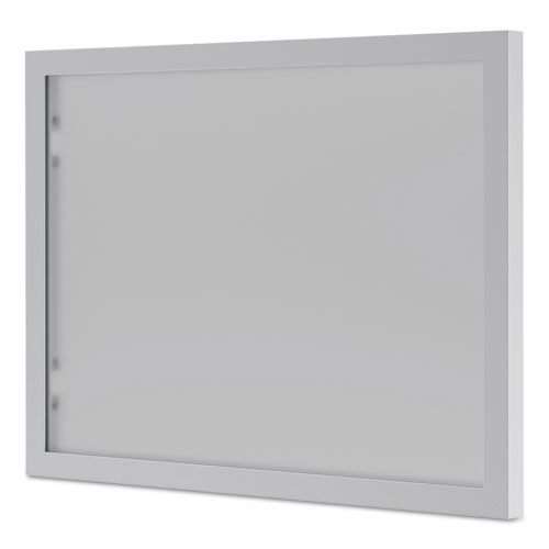 Office Desks & Workstations | HON HBL72HDG BL Series 13.25 in. x 17.38 in. Frosted Glass Hutch Door - Silver image number 0