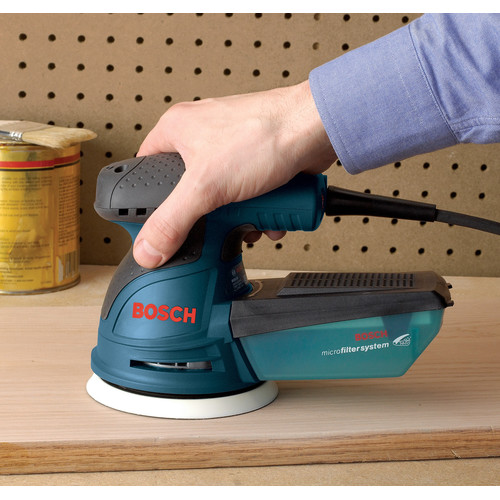 Bosch Ros20vsc 5 In Vs Palm Random Orbit Sander Kit With Canvas