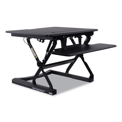 New Arrivals | Alera ALEAEWR1B AdativErgo 26.75 in. x 31 in. x 19.63 in. Sit Stand Lifting Workstation - Black image number 0