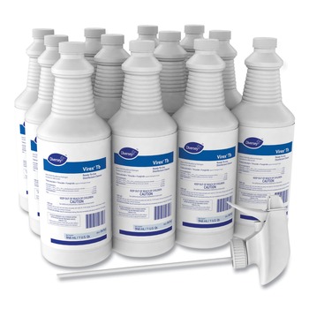 Diversey Care 04743. Virex Tb Lemon Scent 32 oz. Spray Bottle Liquid Disinfectant Cleaner (12/Carton )