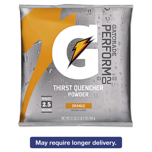 Gatorade QUA03970 G2 Low-Calorie 21 oz. Powder Drink Mix Pouches - Orange (Carton of 32 Each) image number 0