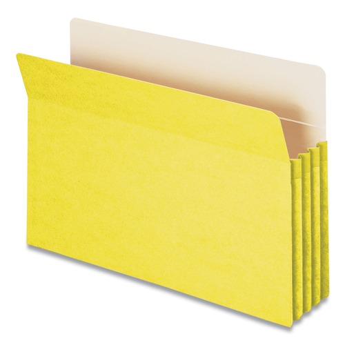 Friends and Family Sale - Save up to $60 off | Smead 74233 Colored File Pockets, 3.5-in Expansion, Legal Size, Yellow image number 0