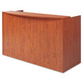 Alera ALEVA327236MC Valencia Series 71 in. x 35.5 in. x 29.5 in. to 42.5 in. Reception Desk with Transaction Counter - Medium Cherry image number 1
