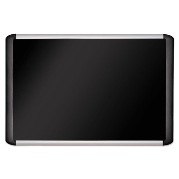 MasterVision MVI050301 MVI Series 36 in. x 48 in. Soft-Touch Bulletin Board - Black/Silver