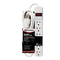 Innovera IVR73306 15 Amp 6 ft. Cord 1.94 in. x 10.19 in. x 1.19 in. Corded Six Outlet Power Strip - Ivory image number 5