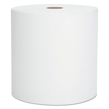 Scott 01005 Essential Recycled 1.5 in. Core 8 in. x 1000 ft. Hard Roll Paper Towels - White (6 Rolls/Carton)