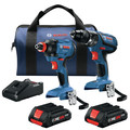 Factory Reconditioned Bosch GXL18V-239B25-RT 18V 2-Tool 1/2 in. Hammer Drill Driver and 2-in-1 Impact Driver Combo Kit with (2) CORE18V 4.0 Ah Lithium-Ion Compact Batteries image number 0