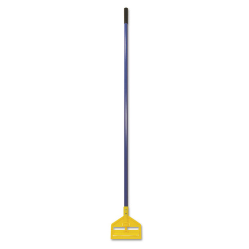 Rubbermaid Commercial FGH14600BL00 60 in. Invader Fiberglass Side-Gate Wet-Mop Handle - Blue/Yellow image number 0