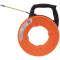 Wire & Conduit Tools | Klein Tools 56380 Multi-Groove 100 ft. Fiberglass Fish Tape with Spiral Steel Leader image number 2