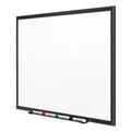 New Arrivals | Quartet 2548B Classic DuraMax Black Aluminum Frame 96 in. x 48 in. Magnetic Whiteboard image number 2