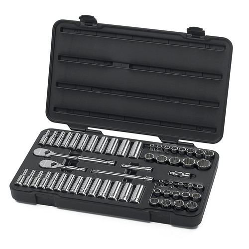 Socket Sets | GearWrench 80551 57-Piece SAE/Metric 3/8 in. Drive 12 Point Socket and Wrench Set image number 0