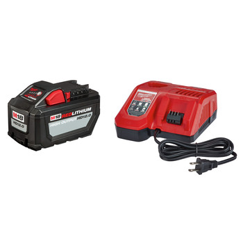 Milwaukee 48-59-1200 M18 REDLITHIUM High Output HD12.0 Ah Lithium-Ion Battery and Charger Kit Milwaukee 48-59-1200 M18 REDLITHIUM High Output HD12.0 Ah Lithium-Ion Battery and Charger Kit