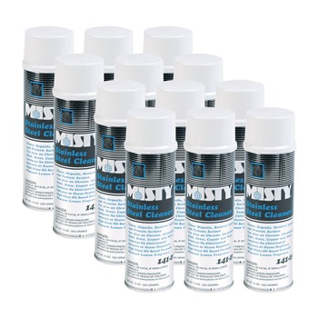 PRODUCTS | Misty 1001541 15 oz. Aerosol Stainless Steel Cleaner and Polish - Lemon (12/Carton)