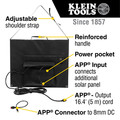 Jobsite Accessories | Klein Tools 29250 60W Portable Solar Panel image number 1