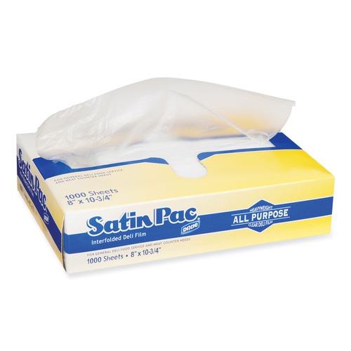 Dixie S-8 8 in. x 10 in. 3/4 in. Satin-Pac High Density Poly Film (1000 Sheets 10 Pack/Carton) image number 0
