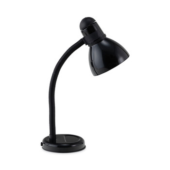 Ledu L9090 Advanced Style Incandescent Gooseneck Desk Lamp, 6-inW X 6-inD X 18-inH, Black