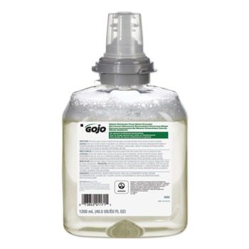 GOJO Industries 5665-02 Unscented Green Certified 1200 mL Foam Hand Cleaner Refills (2/Carton)
