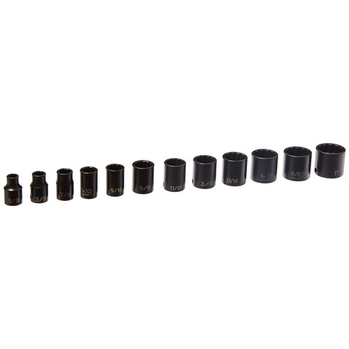 Grey Pneumatic 1202 12-Piece 3/8 in. Drive 12-Point Standard Impact Socket Set image number 0