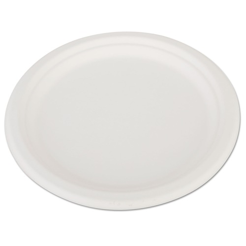 New Arrivals | SCT SCH 18160 Champware Heavyweight Bagasse Dinnerware, Plate, 10 in., White (500/Carton) image number 0