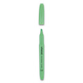 Universal UNV08852 Chisel Tip Pocket Highlighters - Fluorescent Green (1 Dozen) image number 1