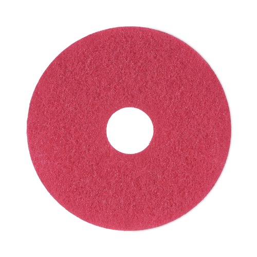 New Arrivals | Boardwalk BWK4013RED 13 in. dia. Buffing Floor Pads - Red (5/Carton) image number 0