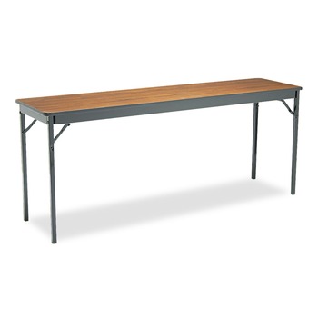 OFFICE AND OFFICE SUPPLIES | Barricks CL1872-WA 72 in. x 18 in. x 30 in. Special Size Rectangular Folding Table - Walnut/Black