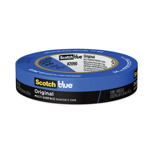 Tapes | 3M 2090-24A 0.94 in. x 60 yds, 3 in. Original Multi-Surface Painter's Tape - Blue (1-Roll) image number 0