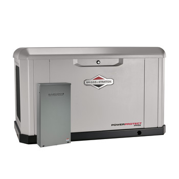Briggs & Stratton 040679 Power Protect 26000 Watt Air-Cooled Whole House Generator with Dual 200 Amp Transfer Switch