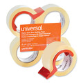 Universal UNV91004 Heavy-Duty 3 in. Core 1.88 in. x 60 yds. Box Sealing Tape with Dispenser - Clear (4-Piece/Pack) image number 3