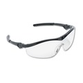 Safety Glasses | MCR Safety ST110 Storm Black Nylon Frame Wraparound Safety Glasses - Clear Lens (12-Piece/Box) image number 0