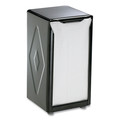 New Arrivals | San Jamar H900BK 3-3/4 in. x 4 in. x 7-1/2 in. Capacity: 150, Tall Fold, Tabletop Napkin Dispenser - Black image number 0