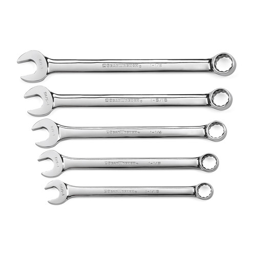 GearWrench 81921 5-Piece SAE Large Add-On Combination Non-Ratcheting Wrench Set image number 0