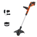 String Trimmers | Black & Decker LST140C 40V MAX Lithium-Ion Cordless String Trimmer Kit (1.5 Ah) image number 8