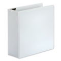 Universal UNV30754 11 in. x 85 in., 4 in. Capacity, 3 Rings, Deluxe Non-View D-Ring Binder - White image number 0