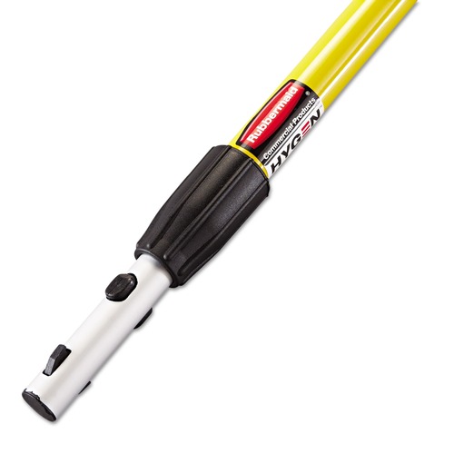 Rubbermaid Commercial HYGEN FGQ75500YL00 HYGEN 48 - 72 in. Quick-Connect Extendable Mop Handle (Yellow/Black) image number 0